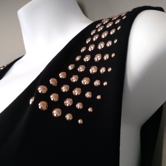 EXPRESS Black Studded Bodycon Party Dress size 6 - Picture 6 of 10